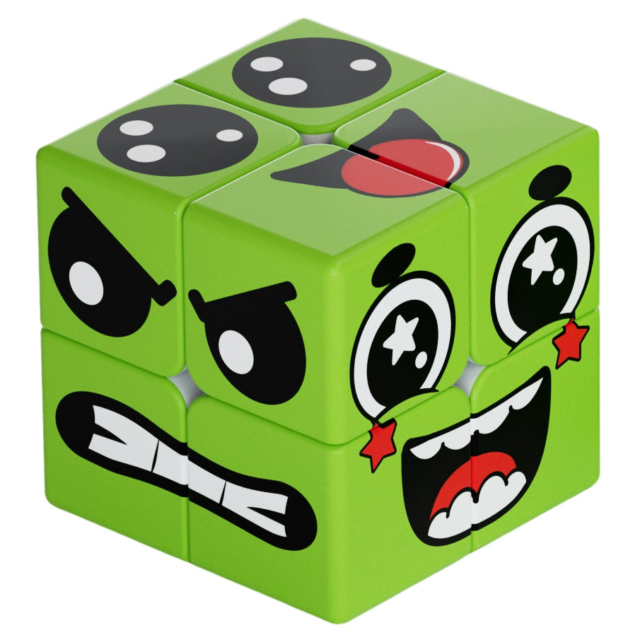 Green Face Cube