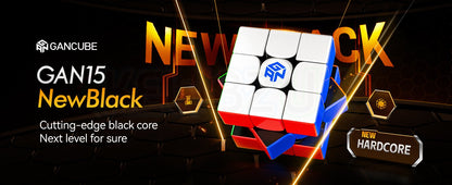 GAN 15 Noir Interne (Magnétique, UV, Ball-Core)