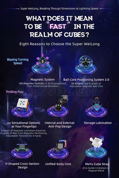 MoYu Super WeiLong (8-Magnet, Maglev, UV, Ball-Core)