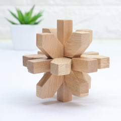 Wooden Kongming - Snowflake